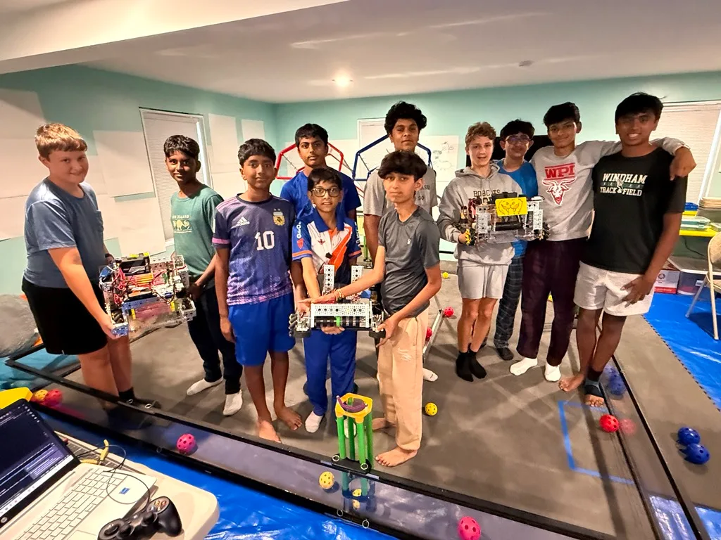 Banana Box A Team and B Team with both completed Robot in 24 Hours robots